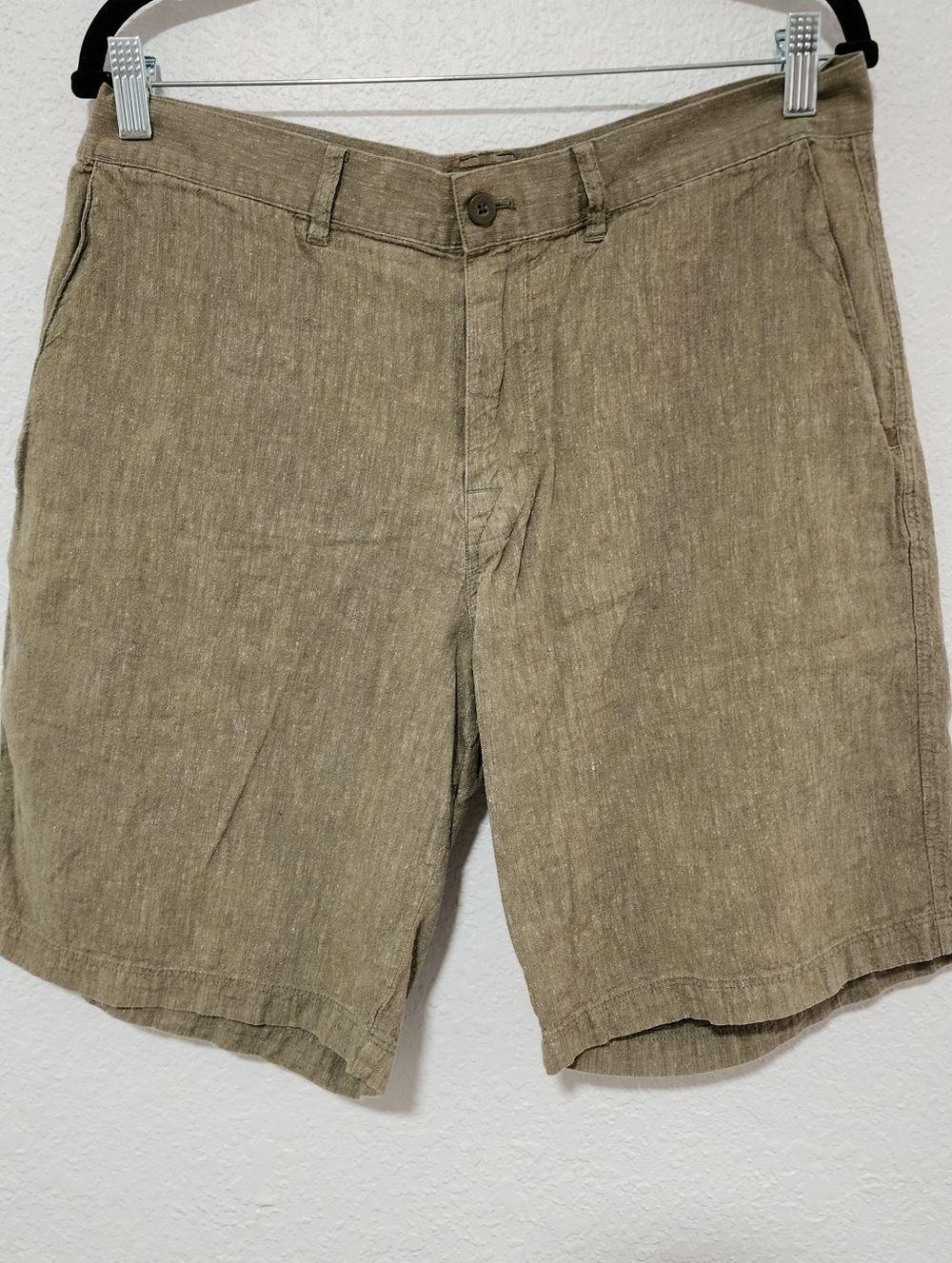 Patagonia Men's Hemp Blend Olive Green Chino Shorts Size 34 Coastal Minimalist